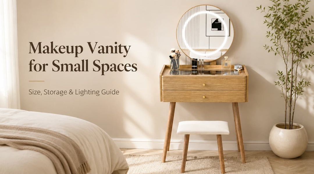 How to Choose a Makeup Vanity for Small Spaces: Size, Storage and Lighting