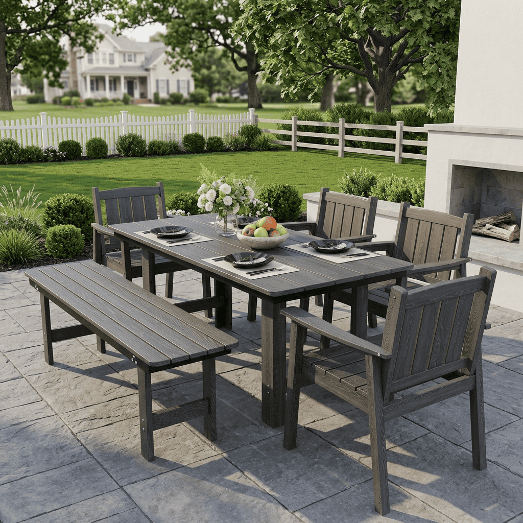 Corex HDPE Outdoor Dinning Set Assembly Guidance