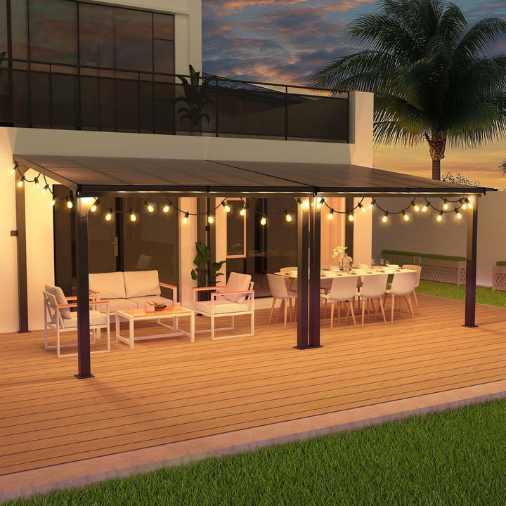 Lean to gazebo