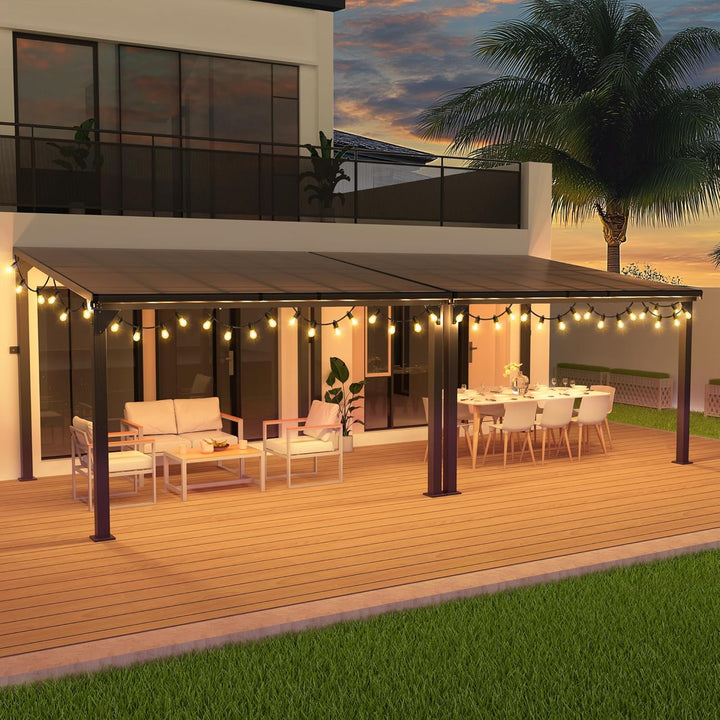 Lean to gazebo