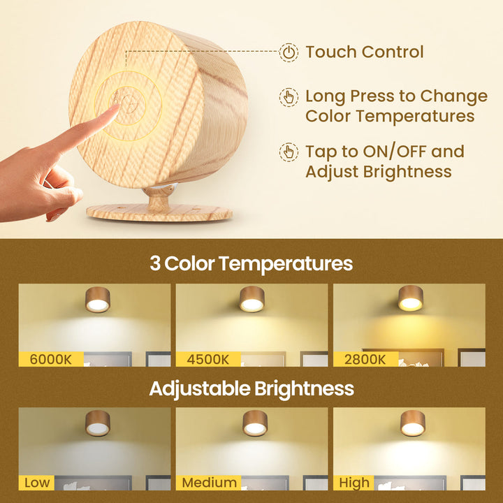 Rechargeable Magnetic LED Wall Sconce