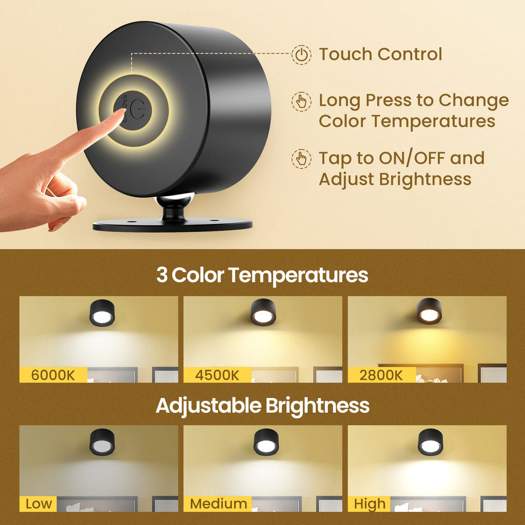 Rechargeable Magnetic LED Wall Sconce