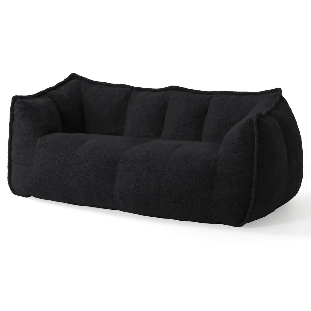 2-Seat Teddy Bean Bag Sofa