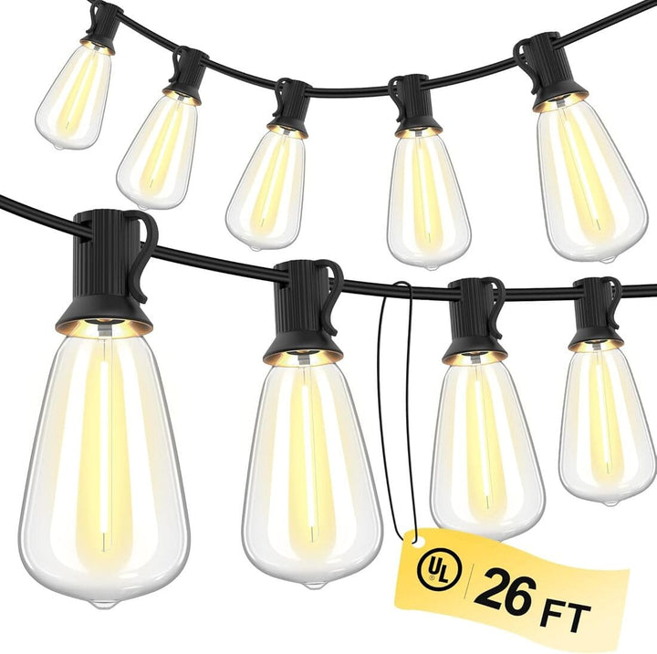 26ft Outdoor String Lights