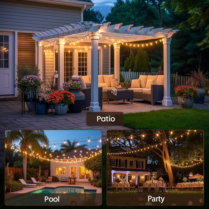 26ft Outdoor String Lights