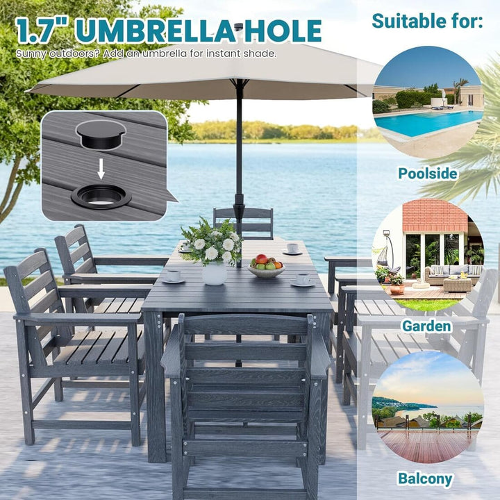 Corex HDPE Classic Dining Set,7-Piece