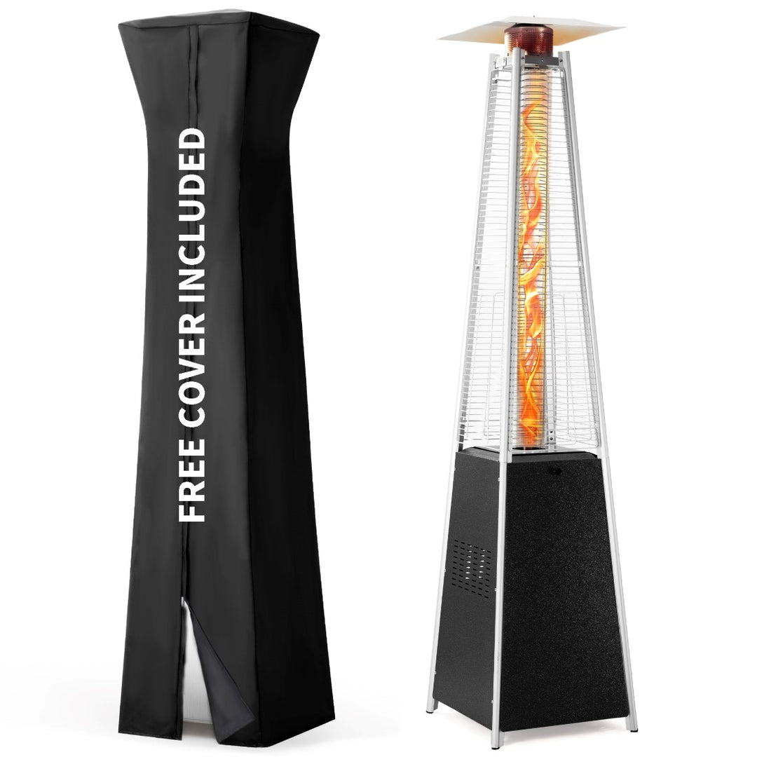 Pyra Propane Pyramid Patio Heater 48,000 BTU, with Glass Flame Tube