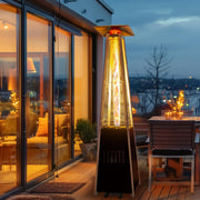 Pyra Propane Pyramid Patio Heater 48,000 BTU, with Glass Flame Tube