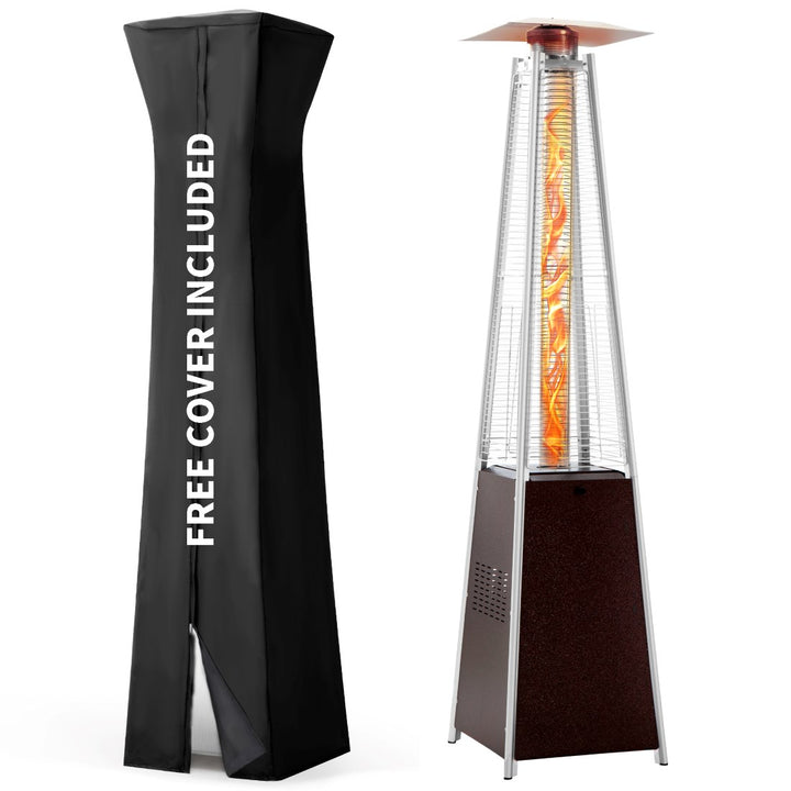 Pyra Propane Pyramid Patio Heater 48,000 BTU, with Glass Flame Tube