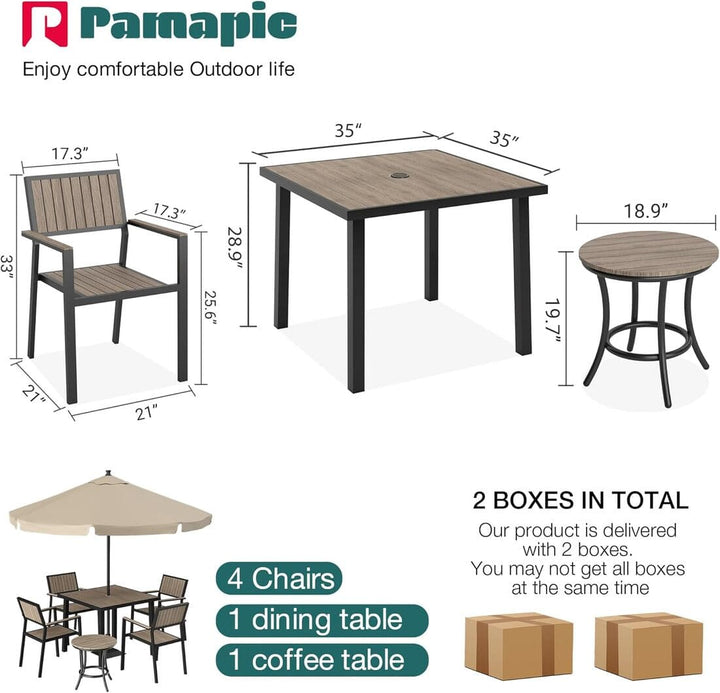 Grain Outdoor Dining Set, 8-Piece