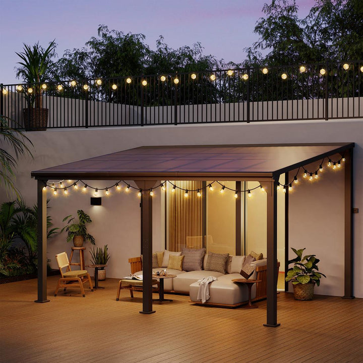 Lean to gazebo