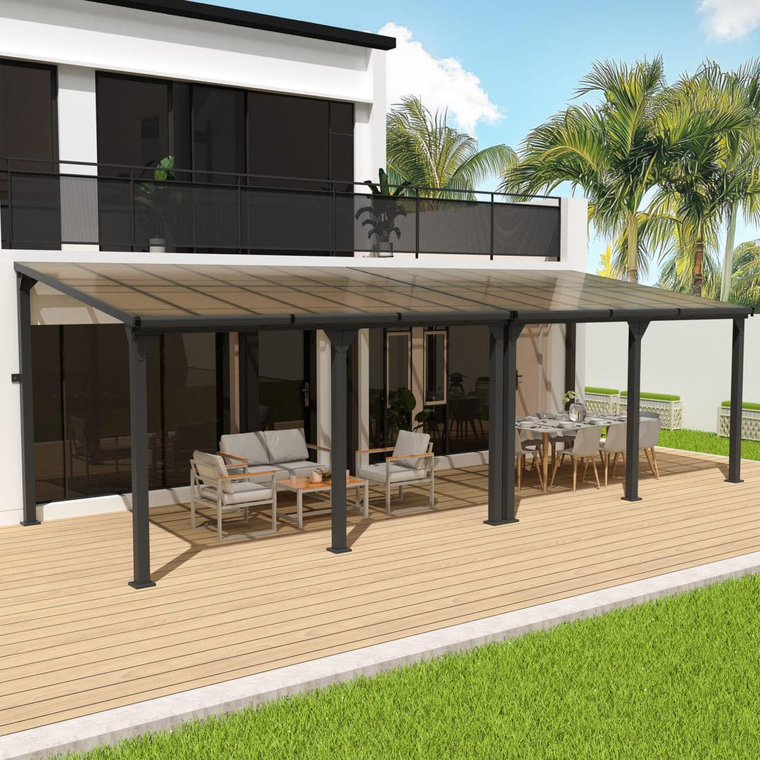 Lean to gazebo