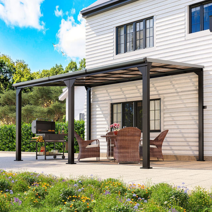Lean to gazebo