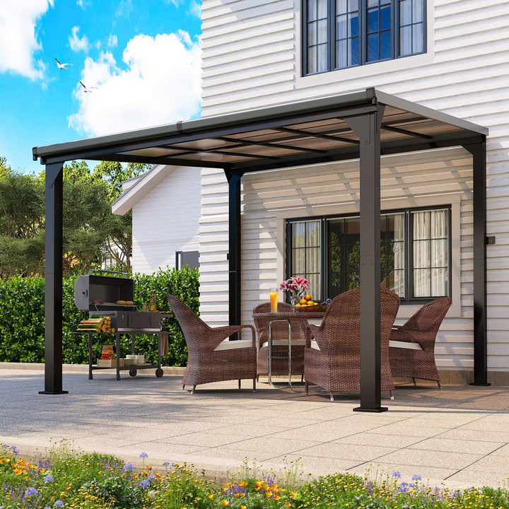 Lean to gazebo
