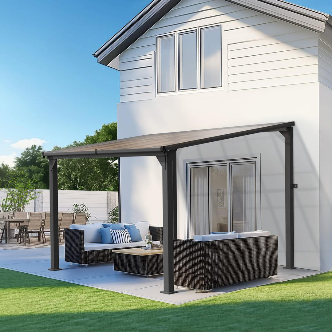 Lean to gazebo