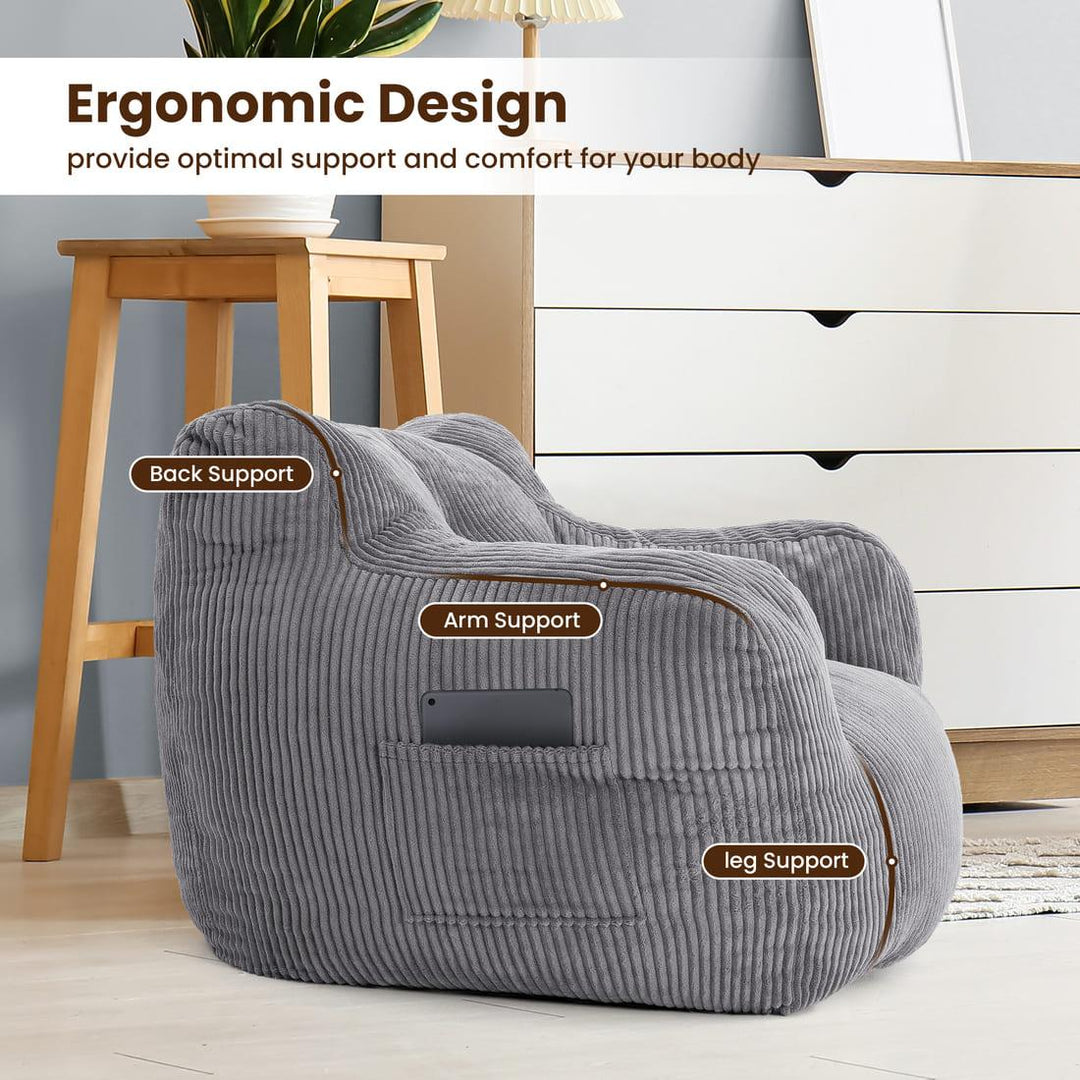 Pamapic Teens Bean Bag Chairs for Kids Gaming Playroom, Dorm & Reading Room