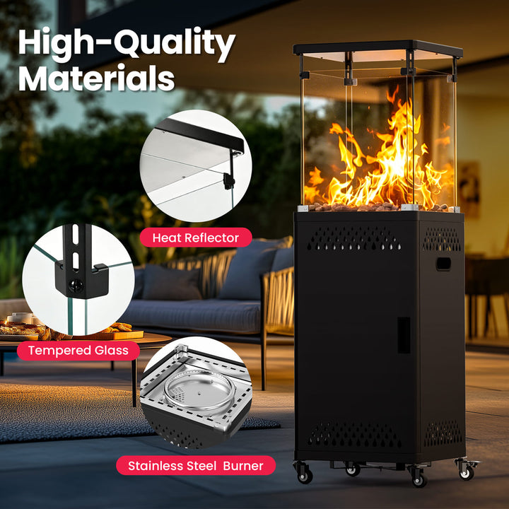 Pamapic Pyra Base patio heater with durable high quality materials