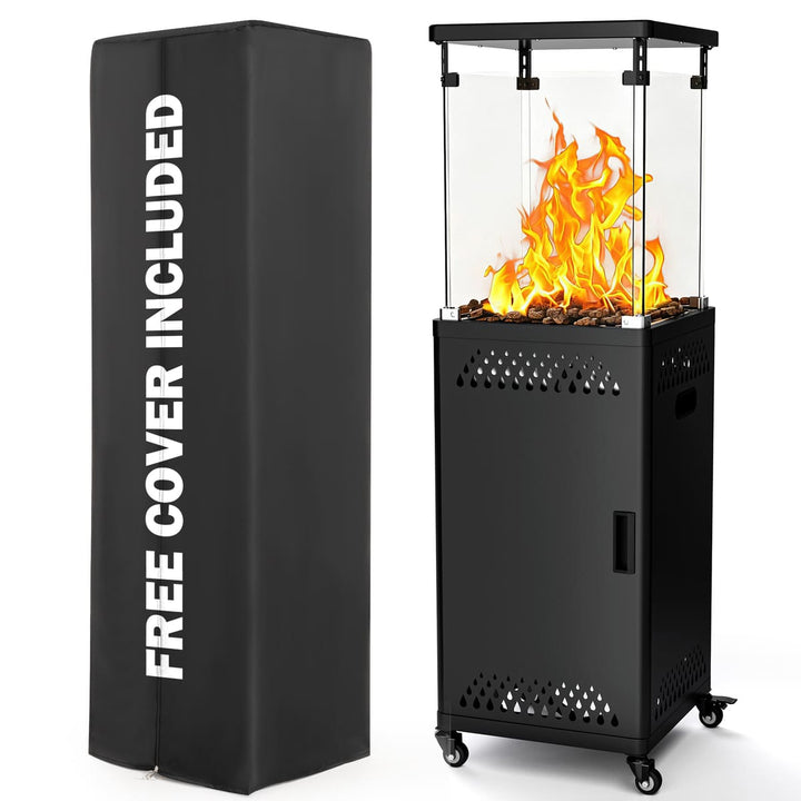 Pamapic Pyra Base patio heater 41000 BTU with protective cover included