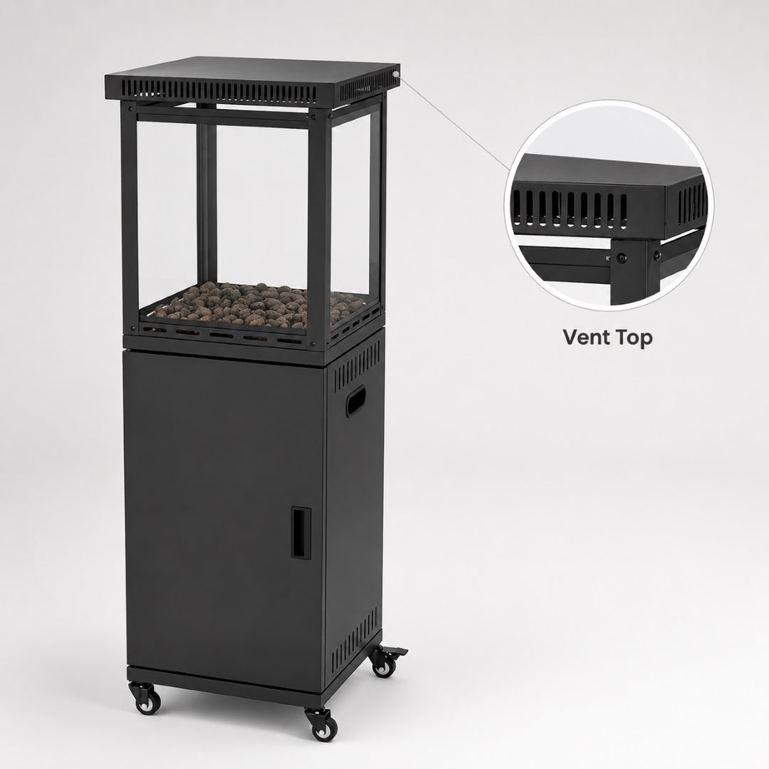 Pyra Base Propane Patio Heater, with Wheels, CSA Certified