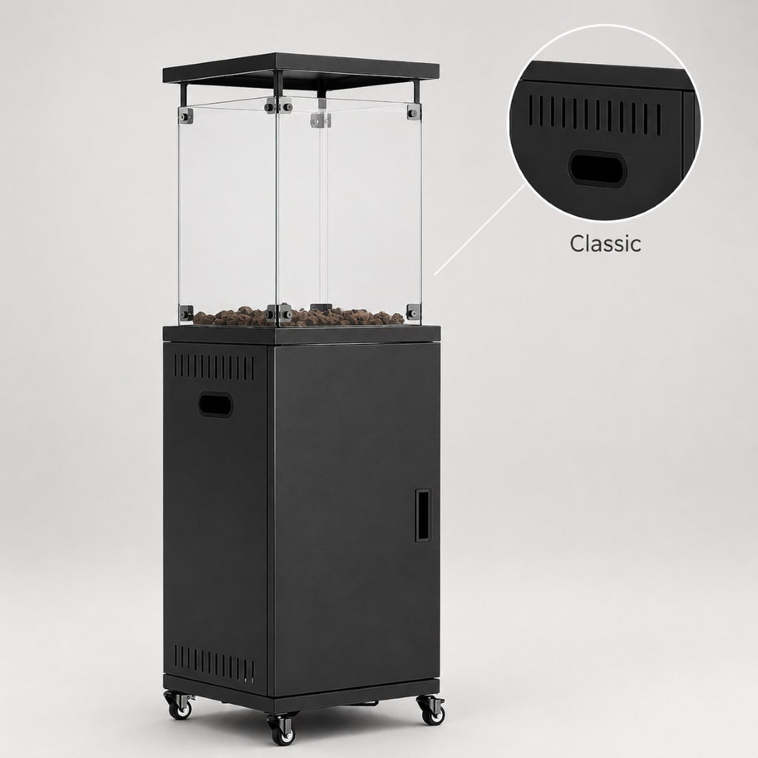 Pyra Base Propane Patio Heater, with Wheels, CSA Certified
