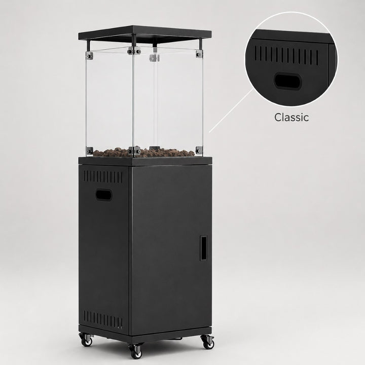 Pyra Base Propane Patio Heater, with Wheels, CSA Certified