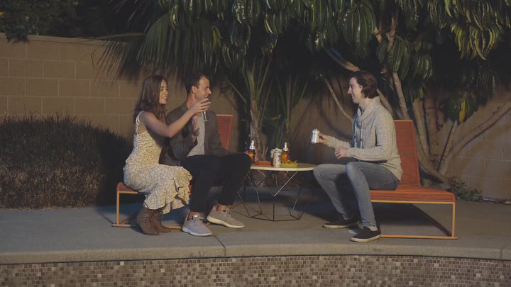 Pamapic 48,000 BTU Pyramid Flame Patio Propane Heater with Glass Tube & Cover - Commercial & Residential