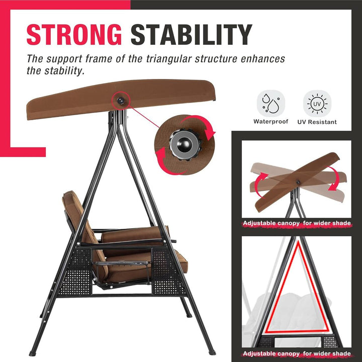 Forge Patio Swing 2, 3-Seat