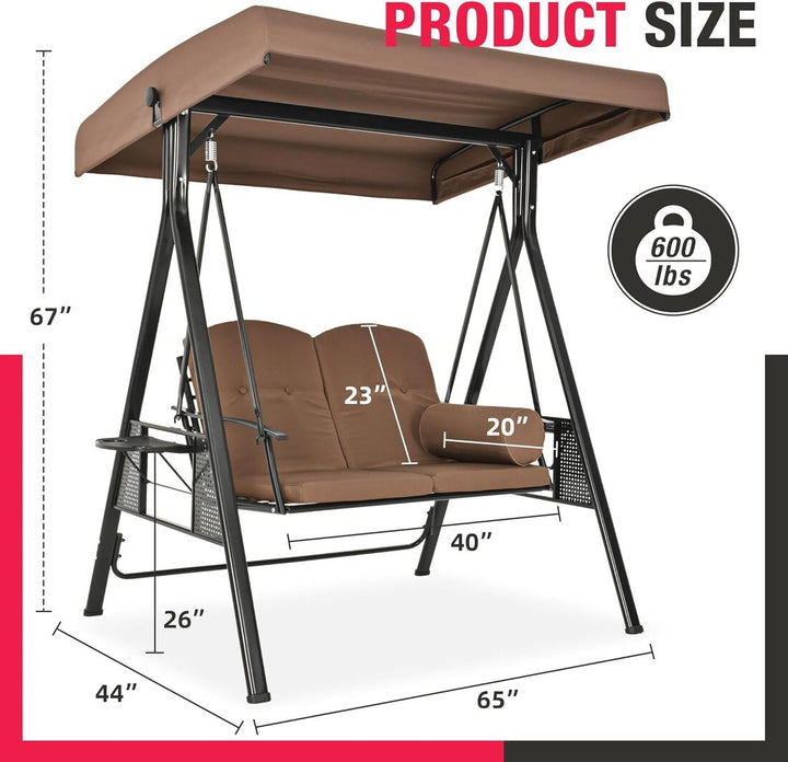 Forge Patio Swing 2, 3-Seat